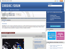 Tablet Screenshot of cardiacforum.org